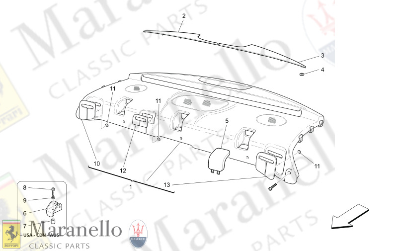 09.46 - 1 REAR PARCEL SHELF