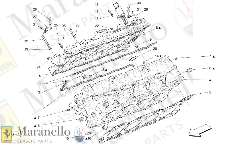 01.20 - 1 RH CYLINDER HEAD