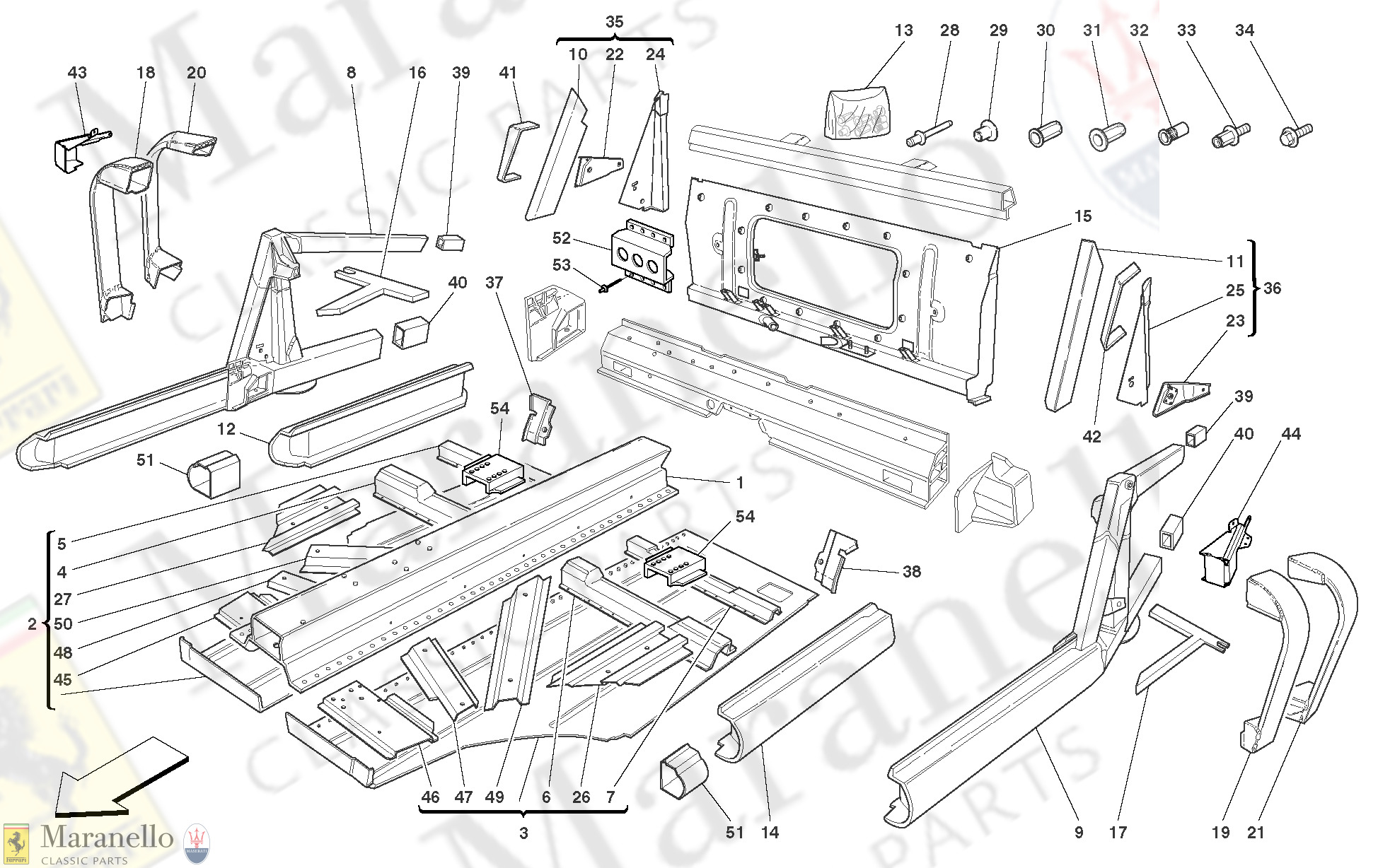 103 - Frame - Central Elements And Plates