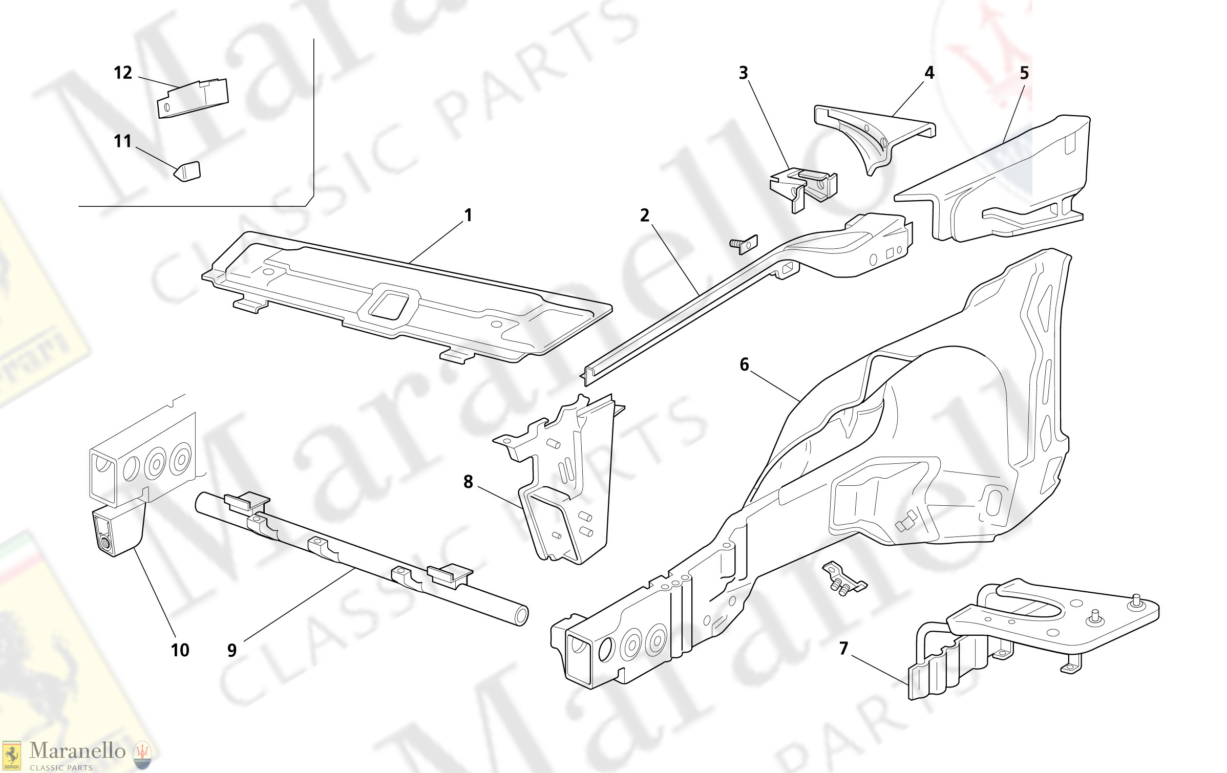 C 102 - Body Shell: Front Panel And Inner Wheelarches