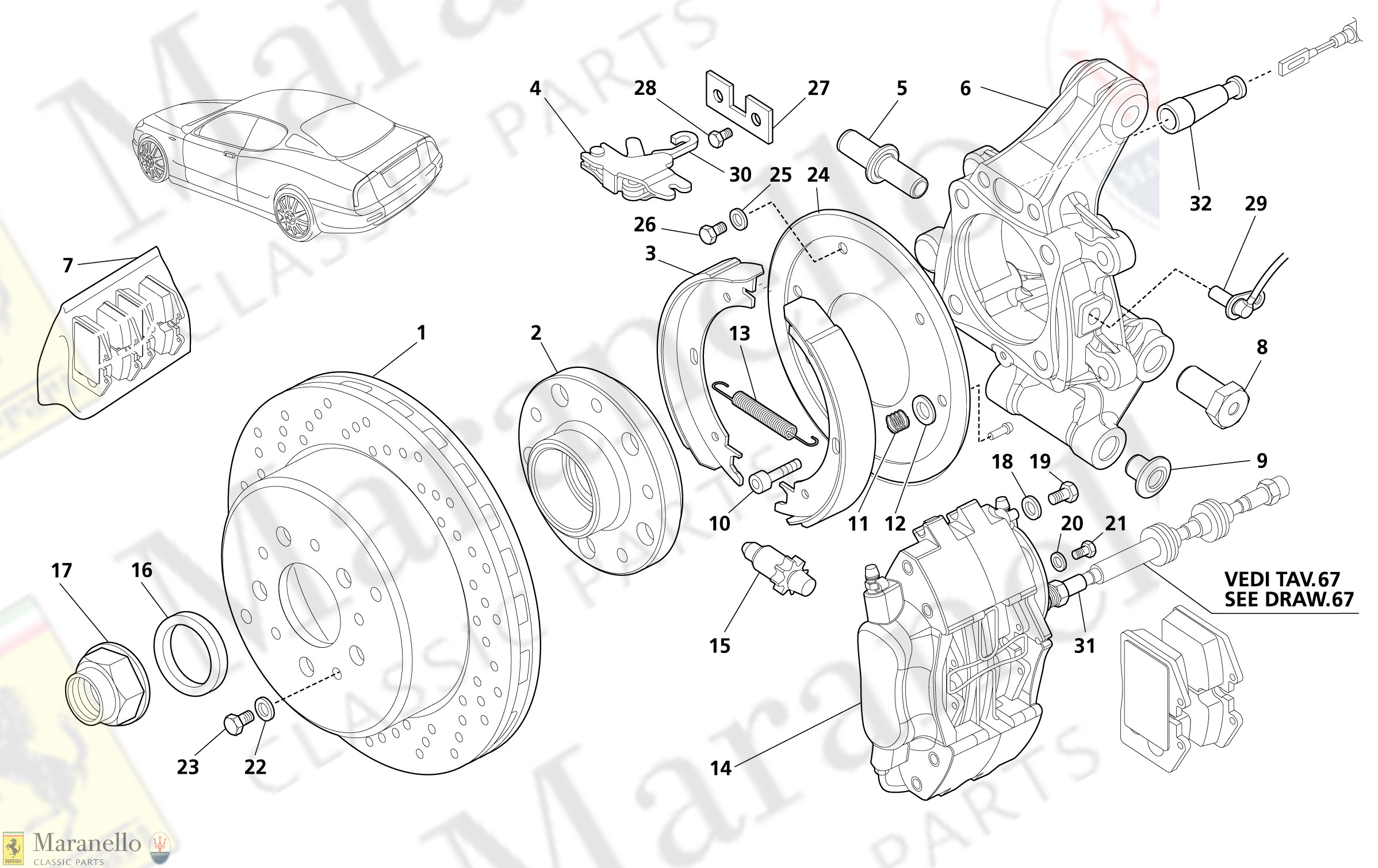 C 063 - Hubs, Rear Brakes With Abs