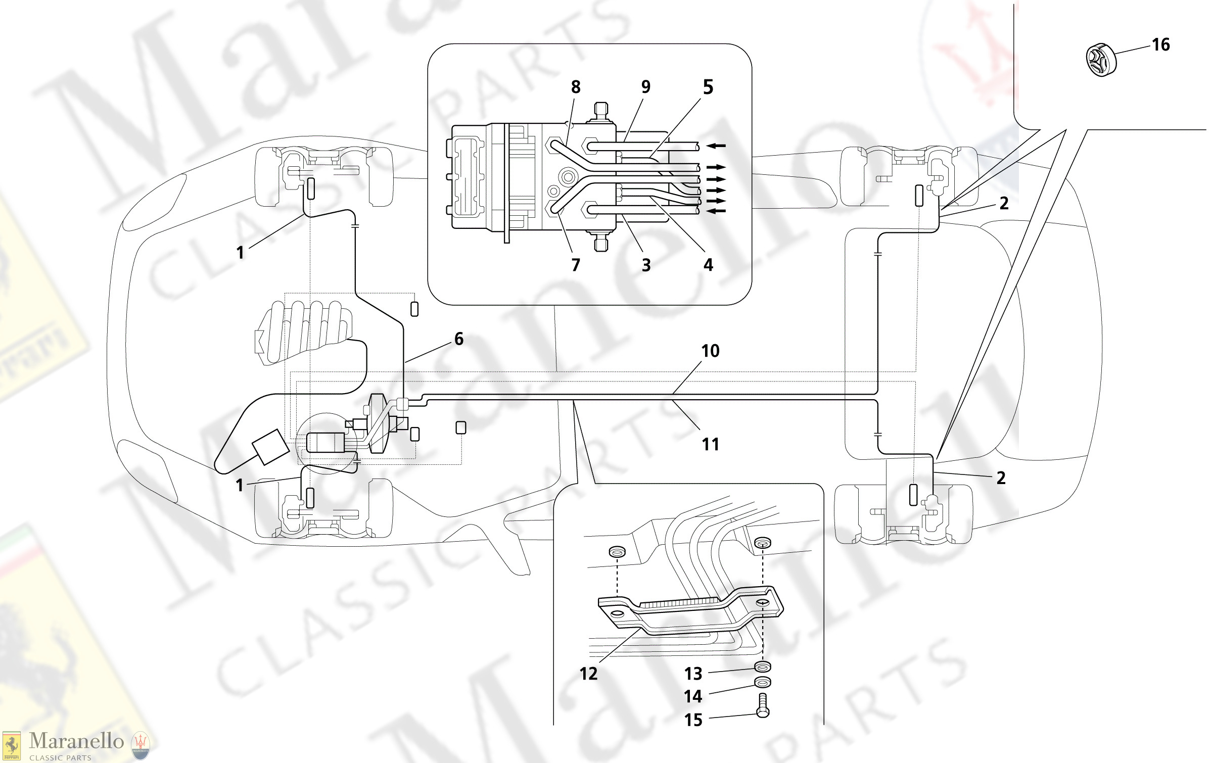 C 067 - Abs System: Hydraulic Brake Lines