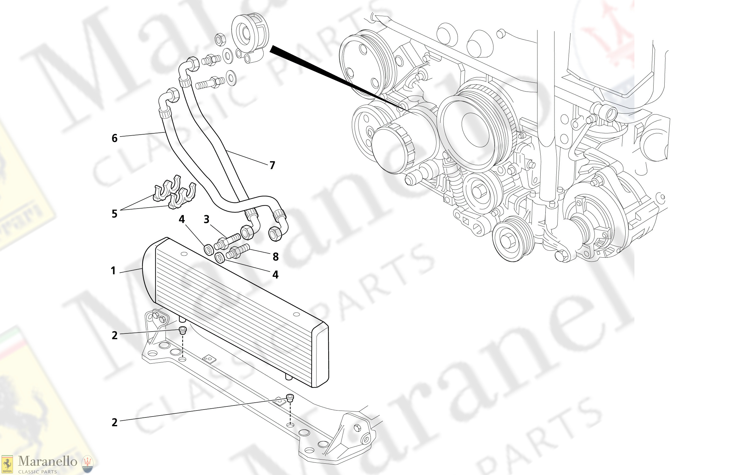 C 012 - ENGINE OIL COOLING
-Valid for manual transmission-