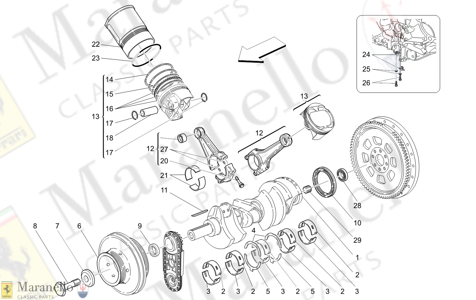 01.10 - 12 - 0110 - 12 Crank Mechanism