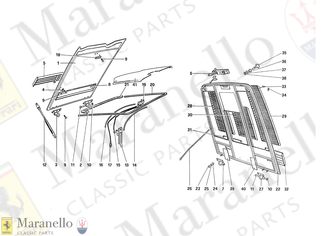 105 - Front And Rear Bonnet