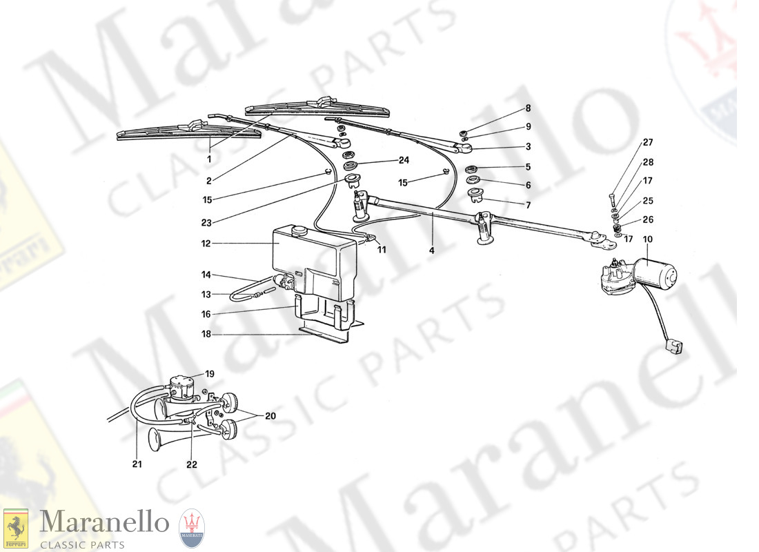 113 - Windshield Wiper - Washer And Horn