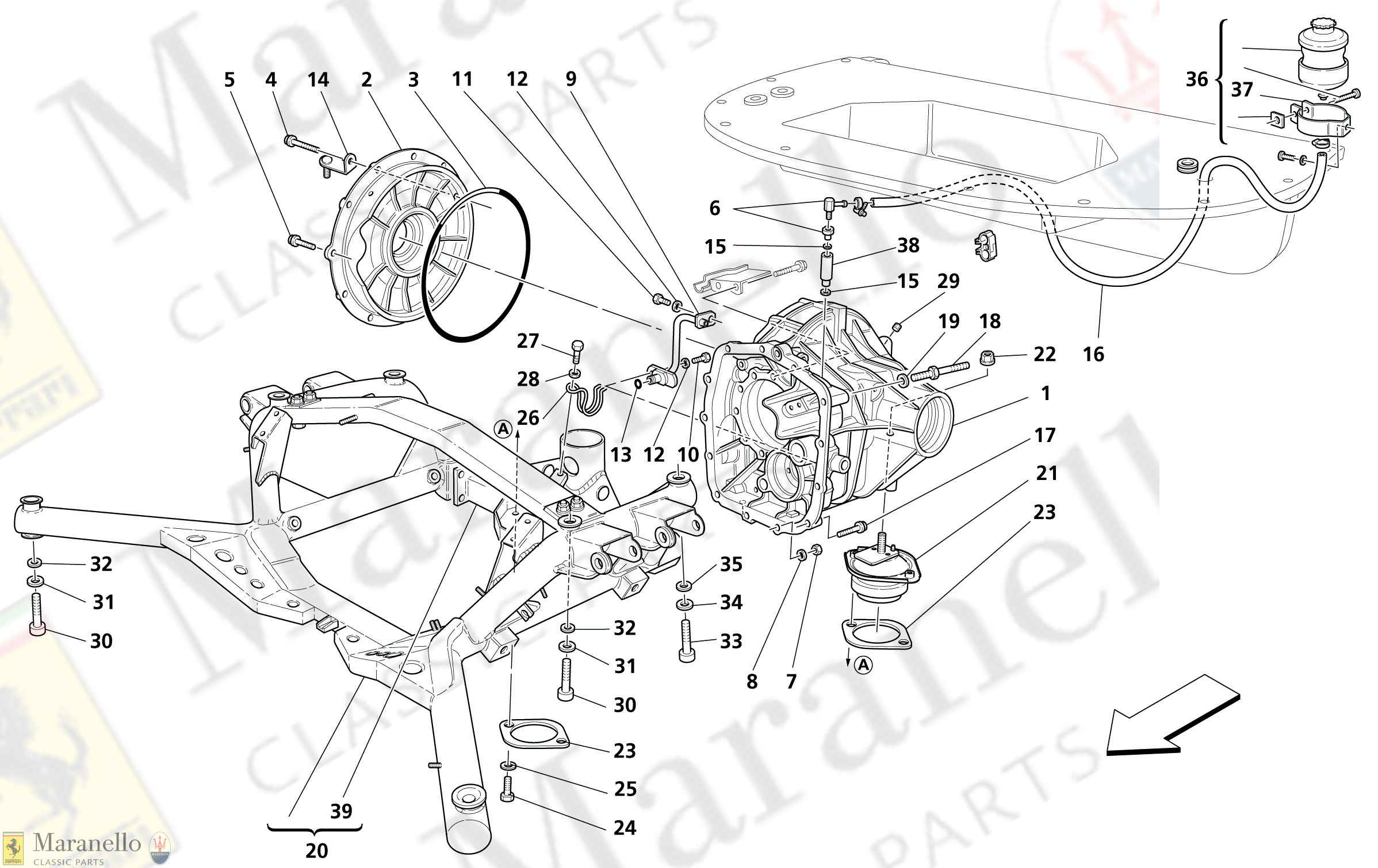 M 22 - Differential Box - Rear Underbody