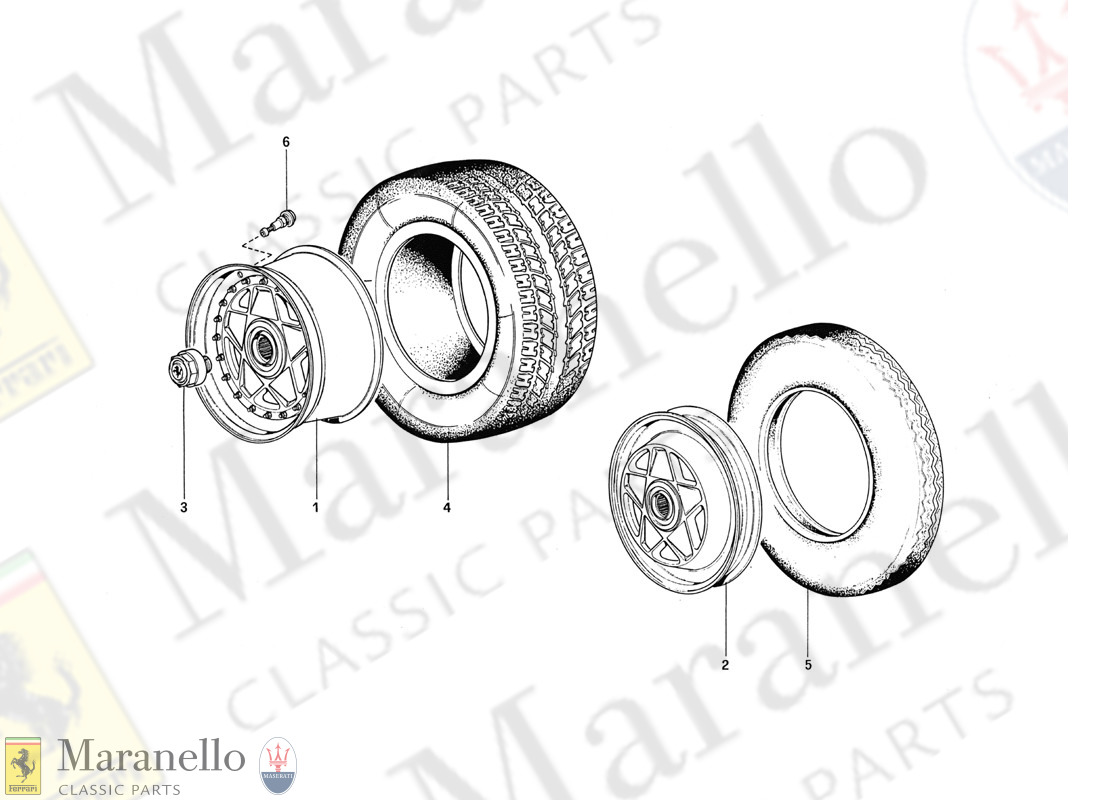 Ferrari Part 124245 Space Saver Tyre Mcp278 Maranello Classic Parts 3908