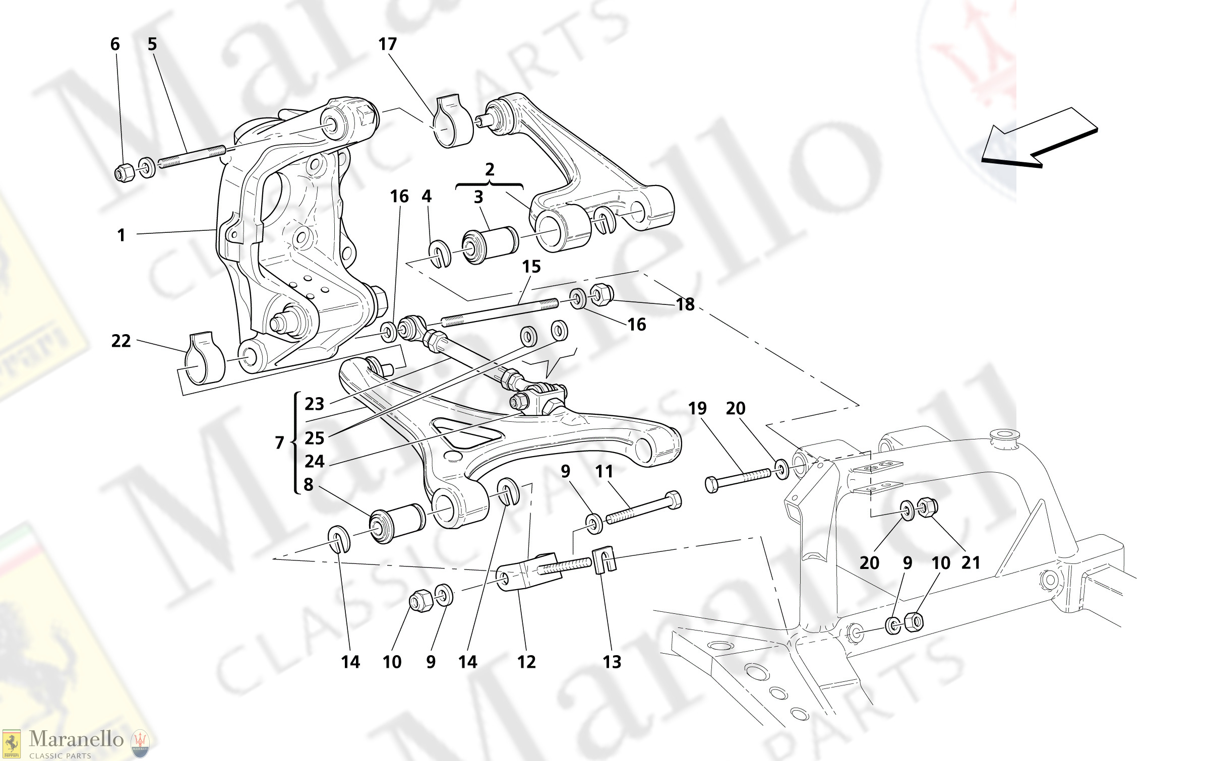 M 37 - Rear Suspension - Wishbones