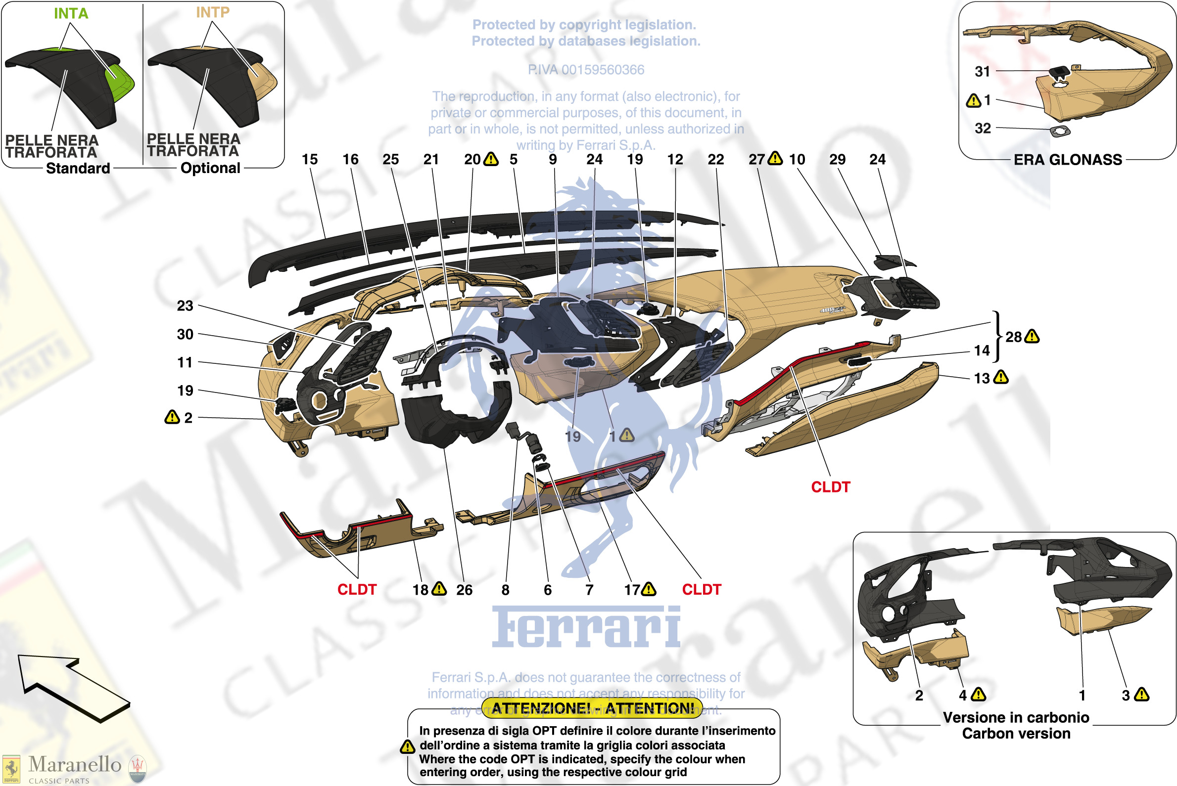 150 - DASHBOARD - TRIM -Not for RHD-