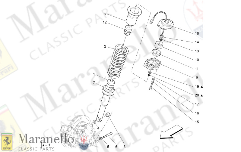 06.21 - 1 REAR SHOCK ABSORBER DEVICES       Available with Skyhook System