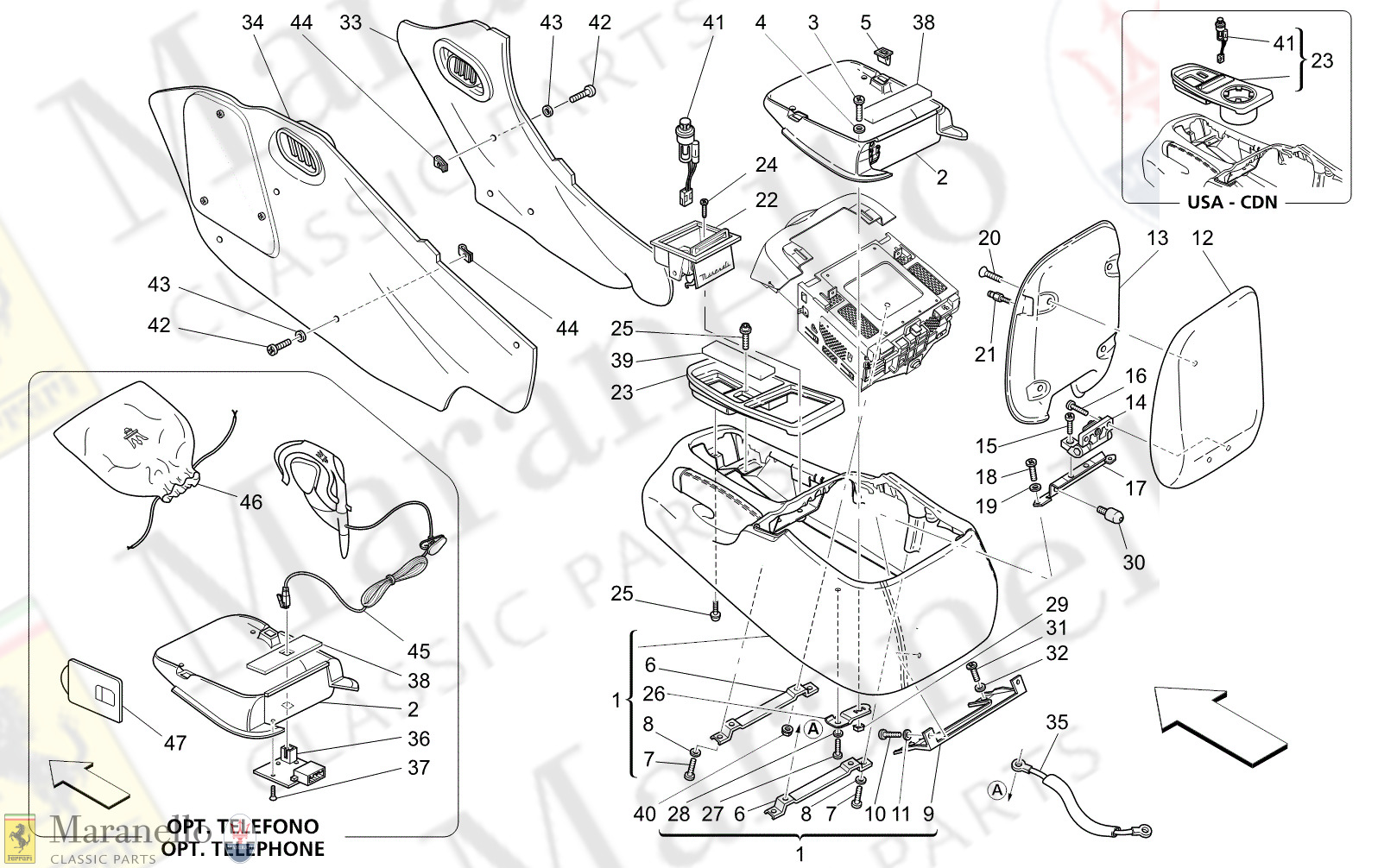 C9.51 - 13 - C951 - 13 Accessory Console And Centre Console