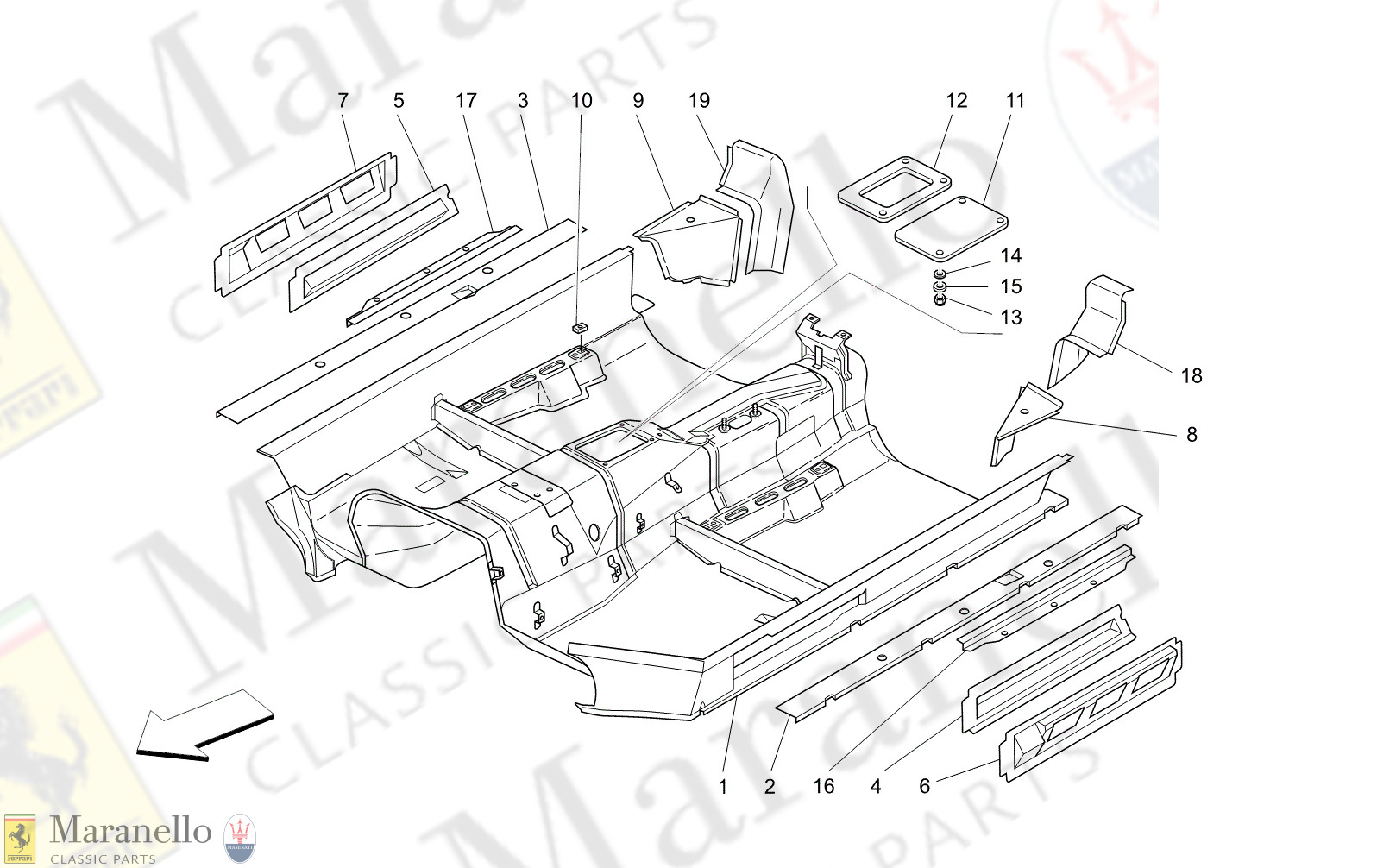 C9.04 - 13 - C904 - 13 Central Structural Frames And Sheet Panels