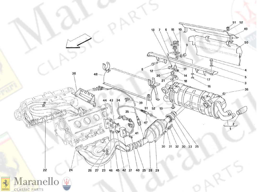 014B - Exhaust System - Valid For Catalytic Vehicles - For Usa Spyder