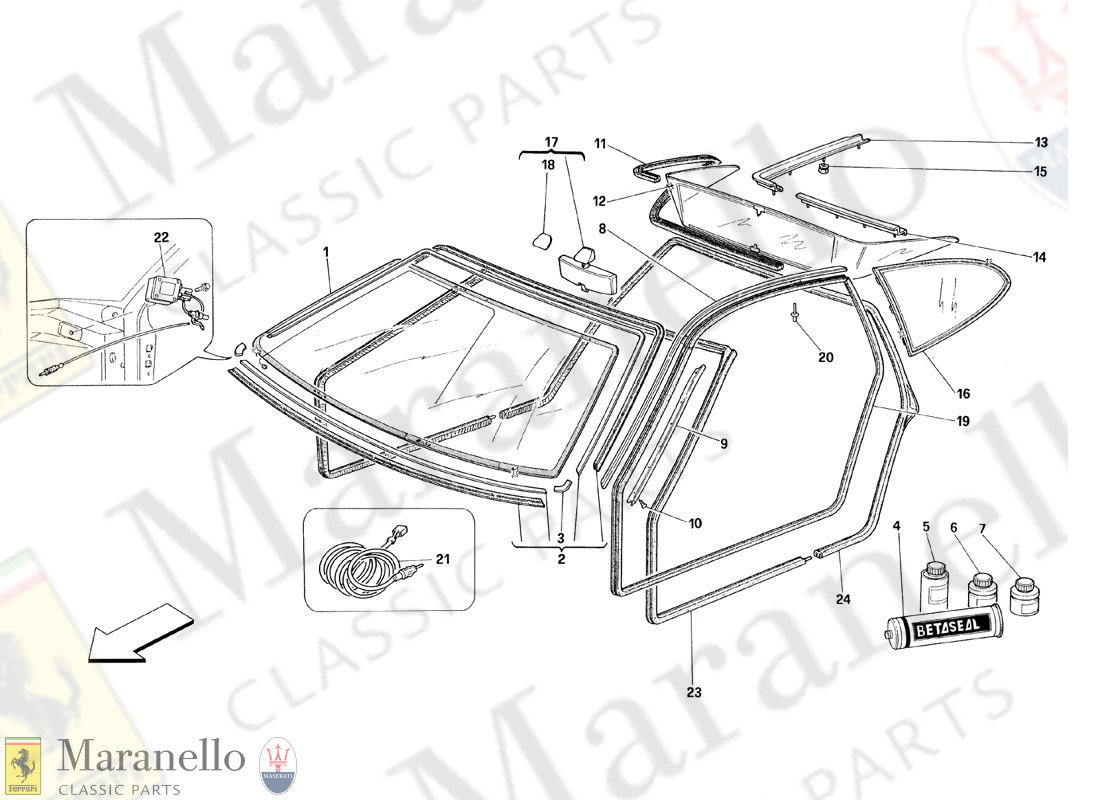 121 - Glasses And Gaskets