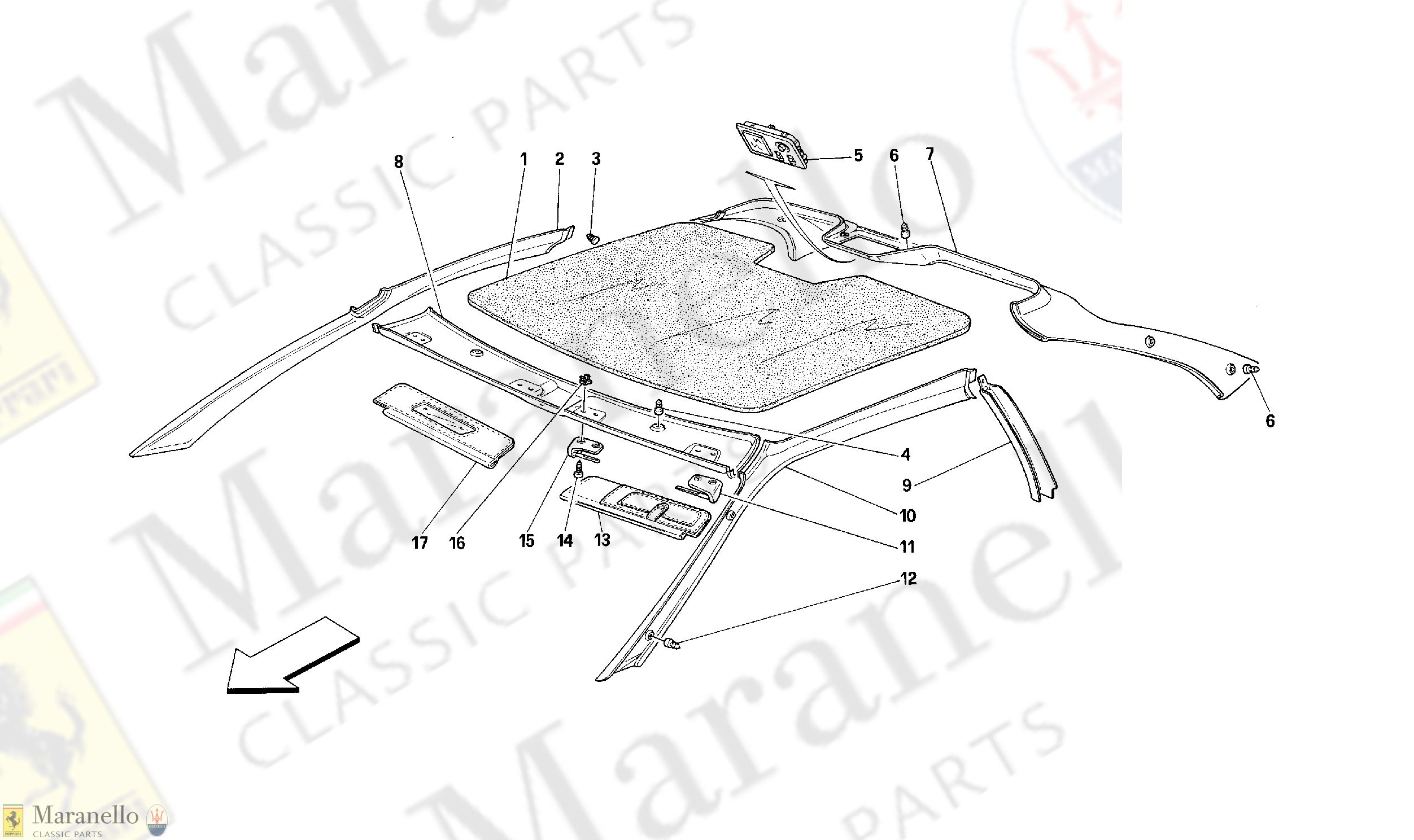 111 - ROOF TRIMS -Valid for GTB-