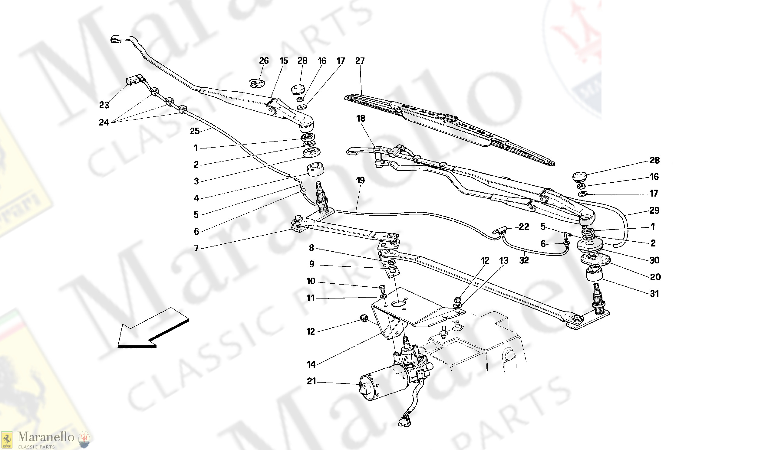 140 - WINDSHIELD WIPER AND CONTROLS