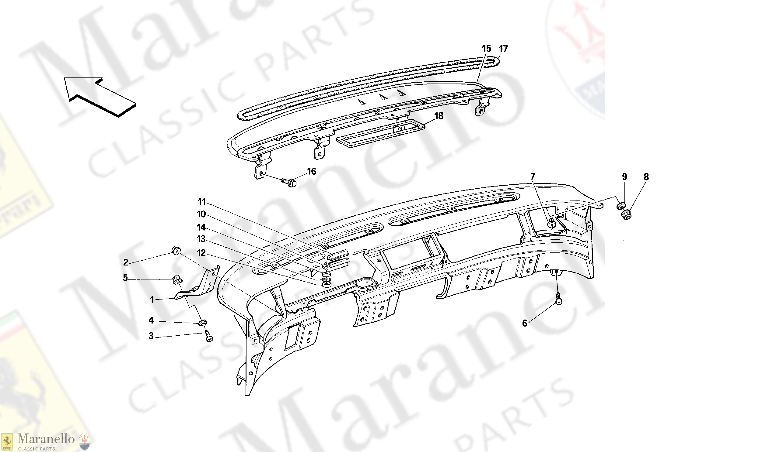 135 - DASHBOARD - STRUCTURE AND SUPPORTS -Valid for USA-