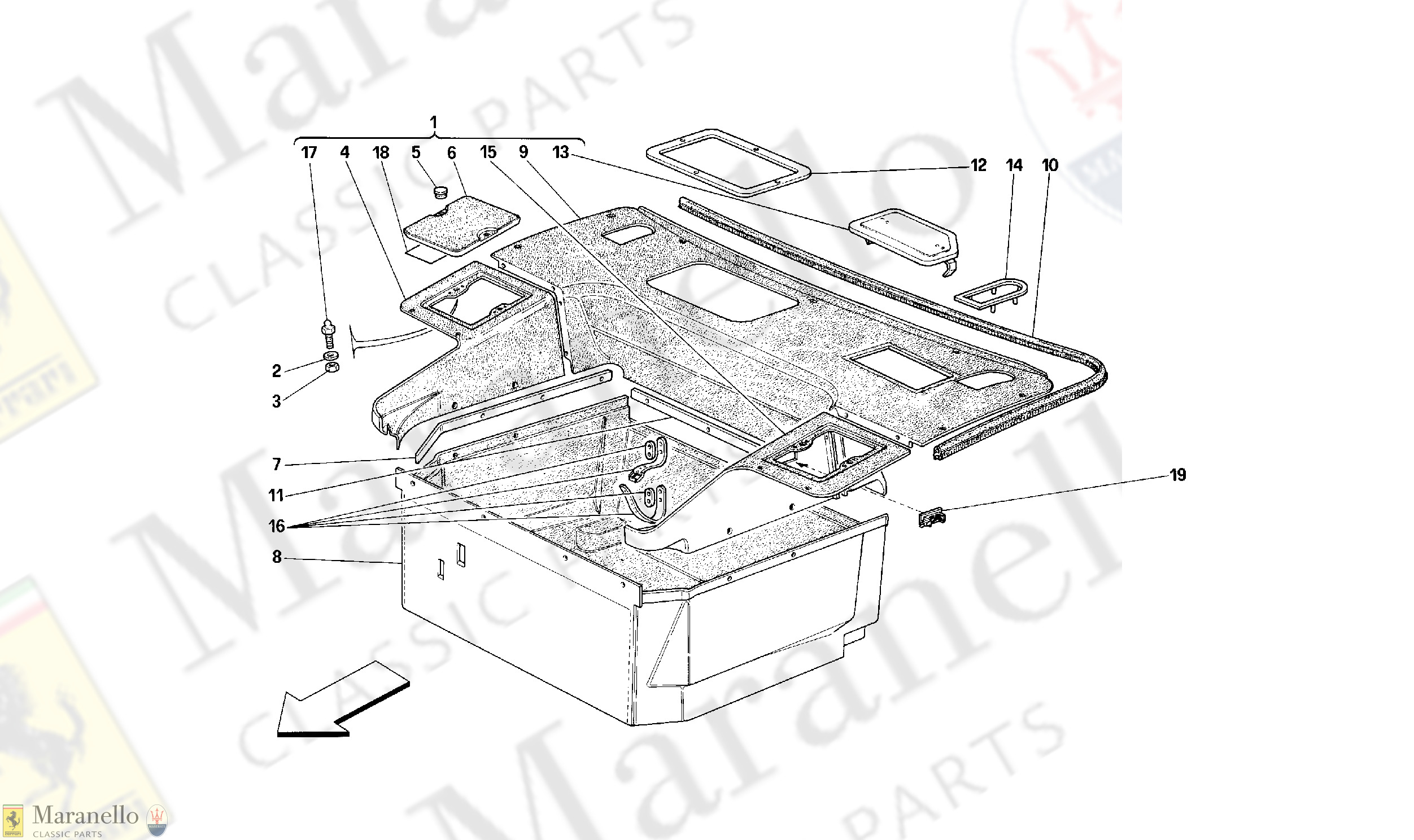 110 - FRONT COMPARTMENTS CARPETS