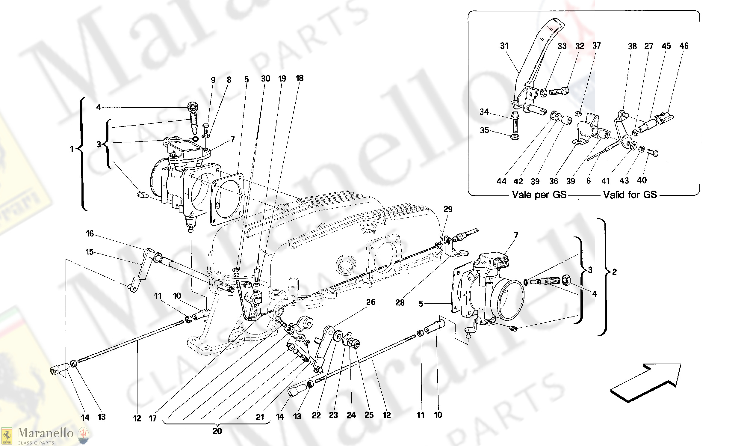 014 - THROTTLE HOUSING AND LINKAGE