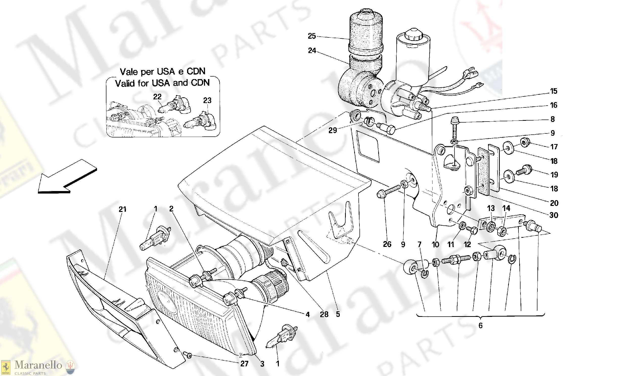 139 - LIGHTS LIFTING DEVICE AND HEADLIGHTS