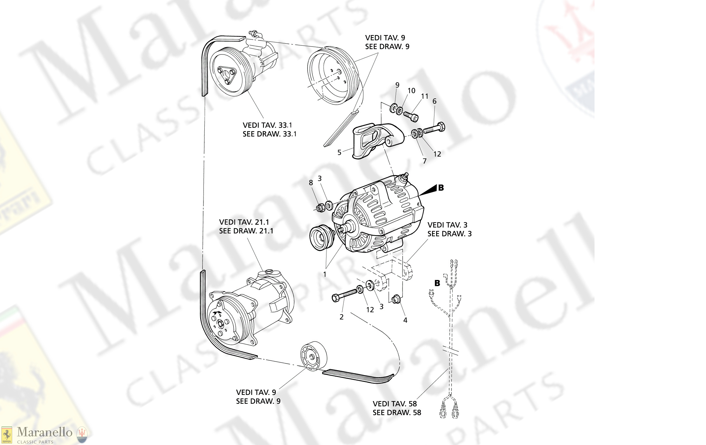 C 17 - Alternator And Support