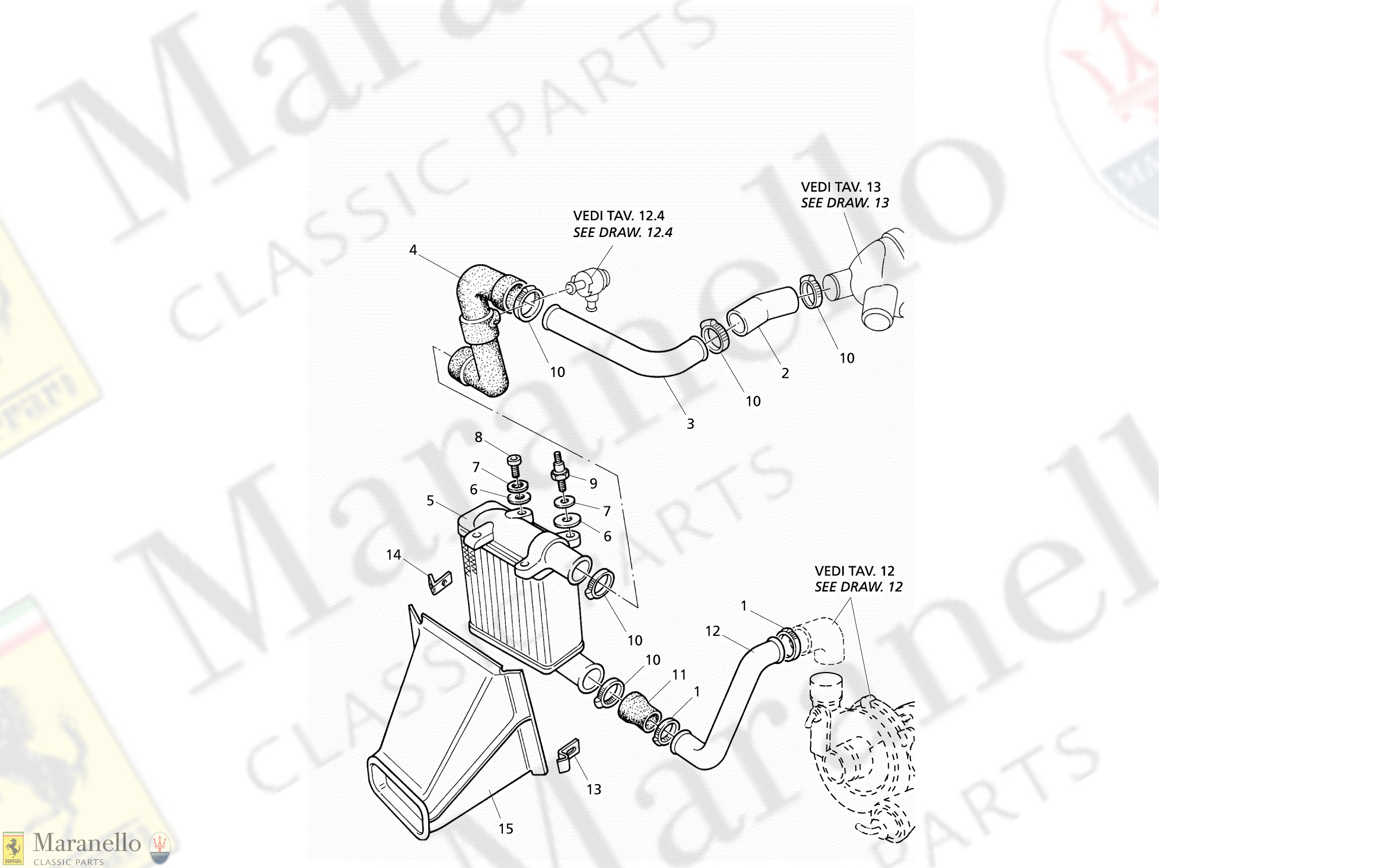 C 15.1 - C 151 - Heat Exchanger - Pipes - Rh Side