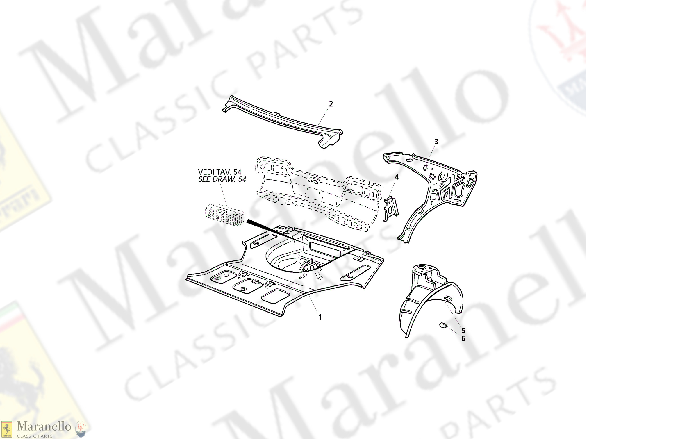 C 45.2 - C 452 - Body Shell: Front Panel And Inner Wheelarches