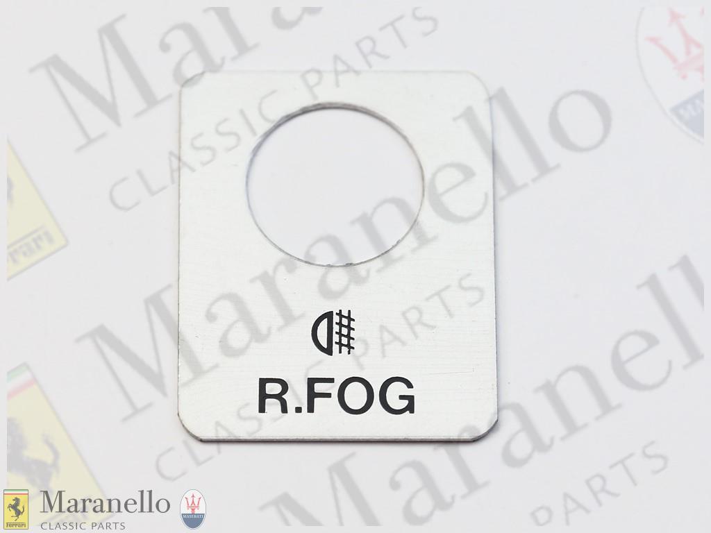 Fog Light Name Plate RHD