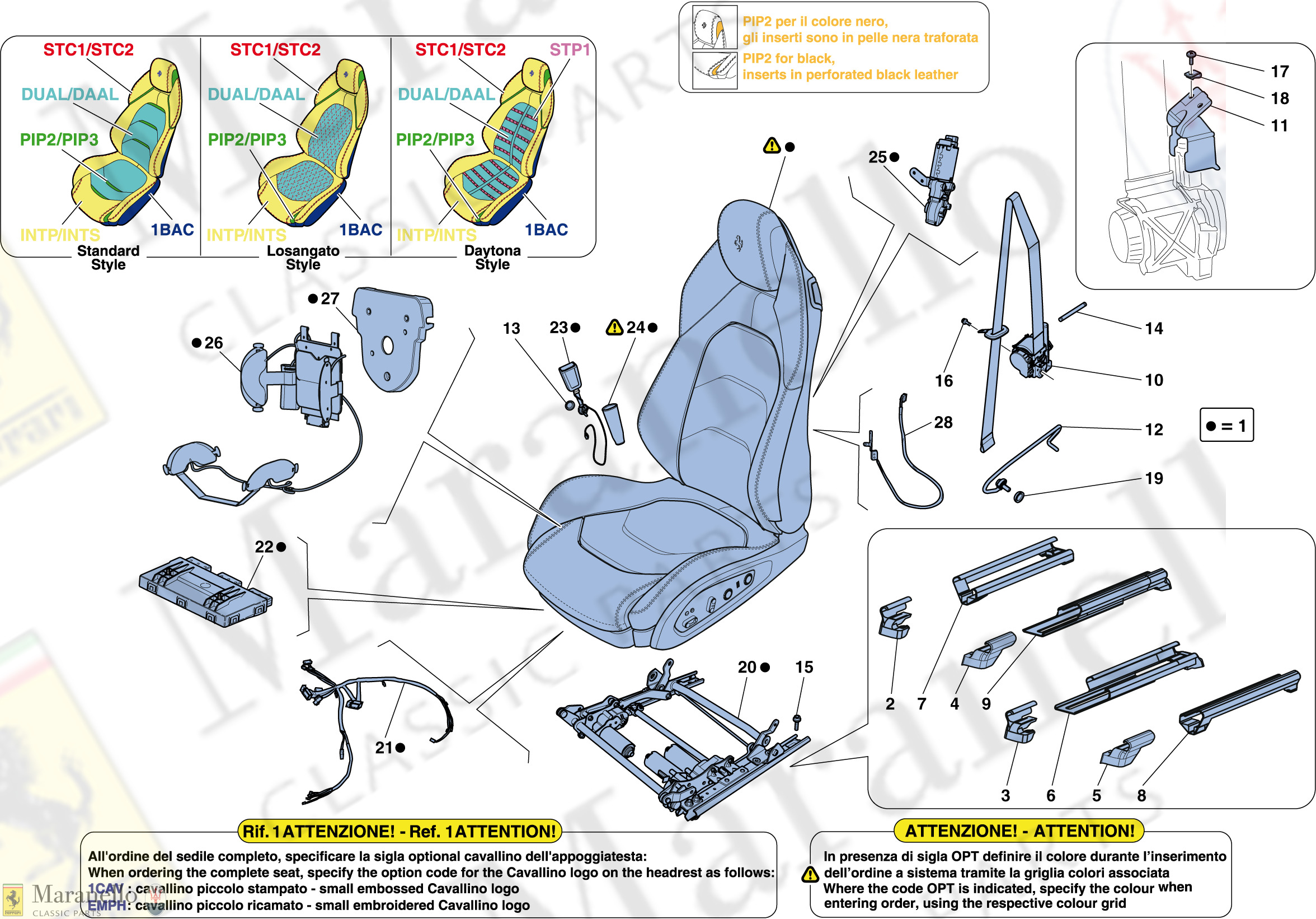 120 - Front Seat - Seat Belts, Guides And Adjustment