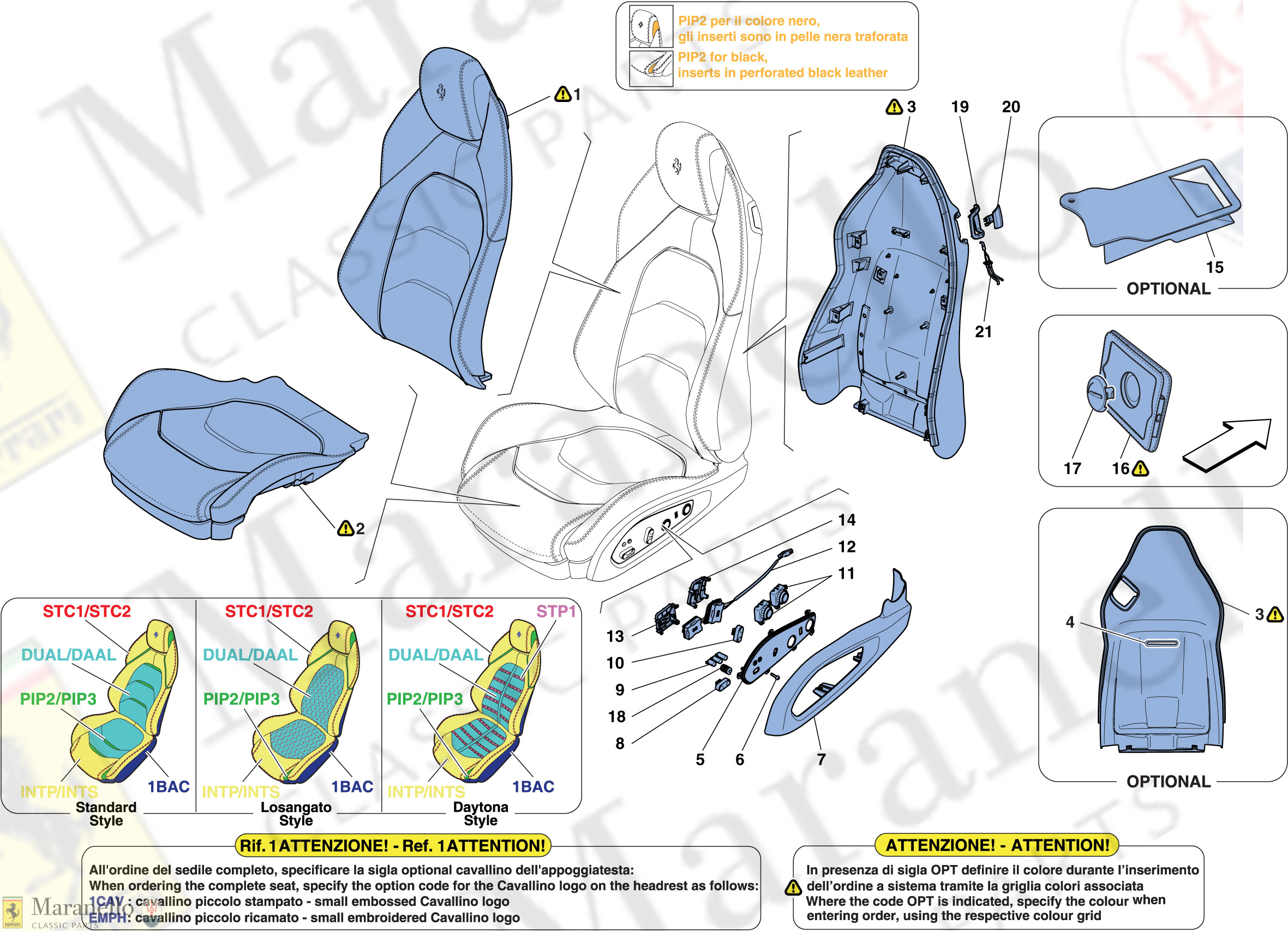 121 - Front Seat - Trim And Accessories