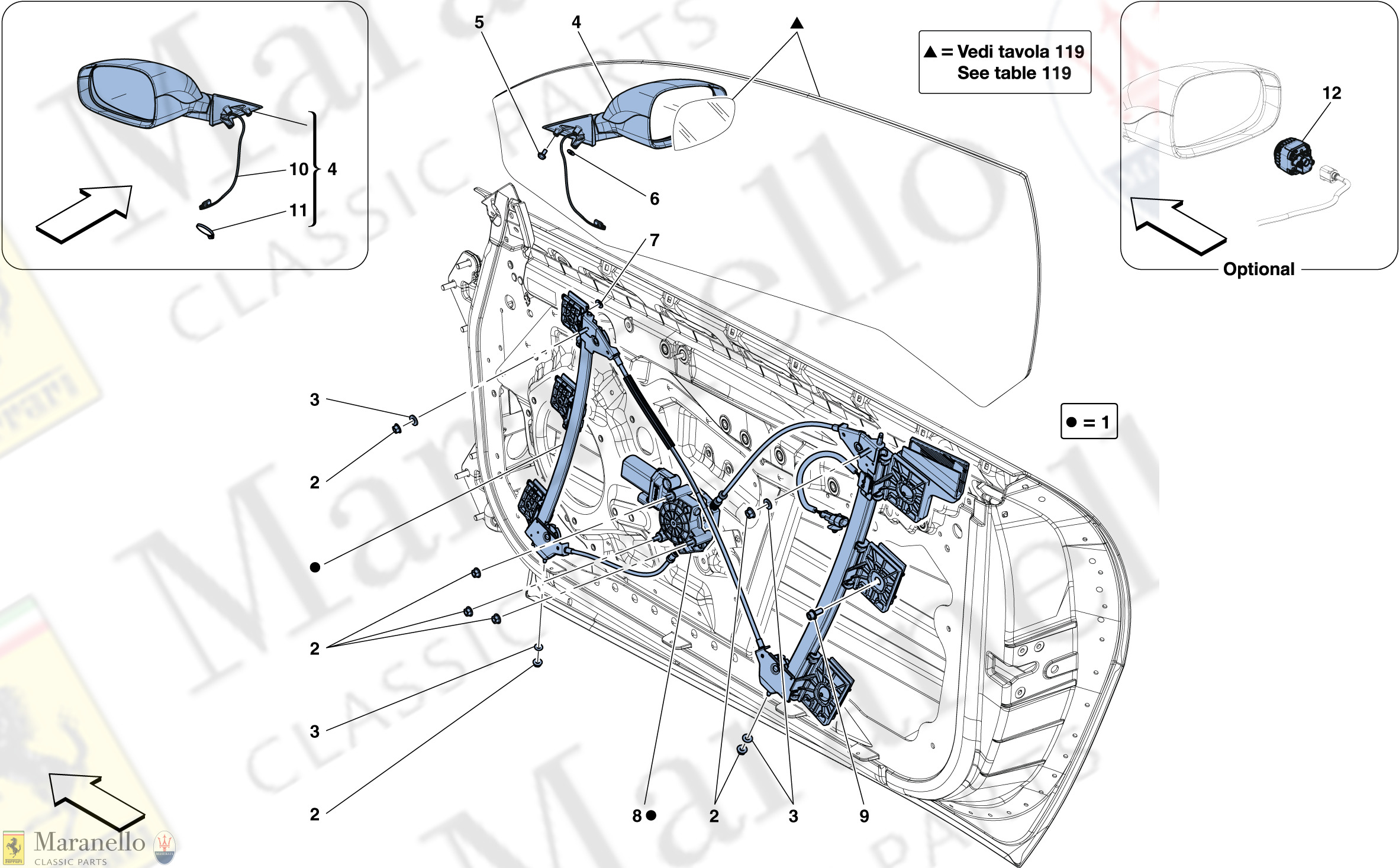 116 - Doors - Power Window And Rear View Mirror