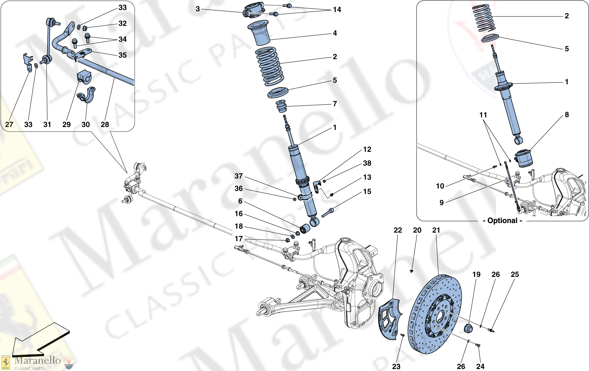 040 - Front Suspension - Shock Absorber And Brake Disc