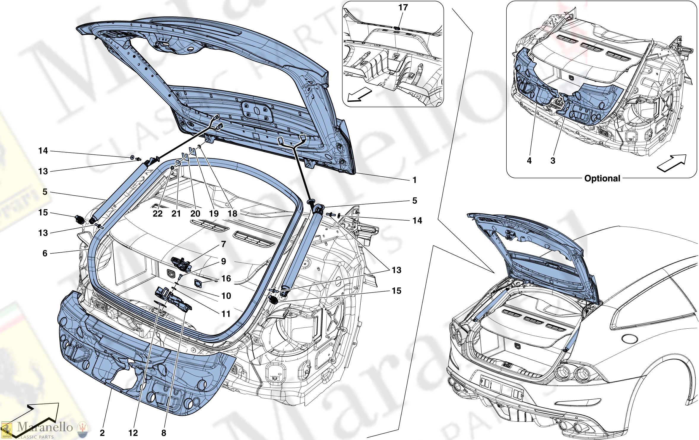 112 - Rear Lid And Opening Mechanism