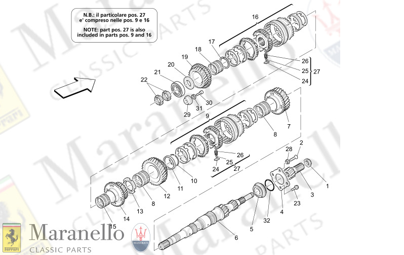 M3.11 - 1 MAIN SHAFT GEARS