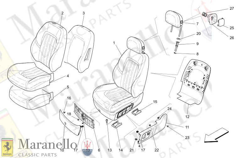 09.40 - 1 FRONT SEATS TRIM PANELS       Not availa