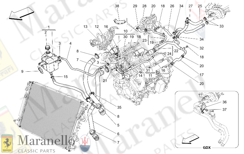 01.71 - 7 COOLING SYSTEM NOURICE AND LINES       N