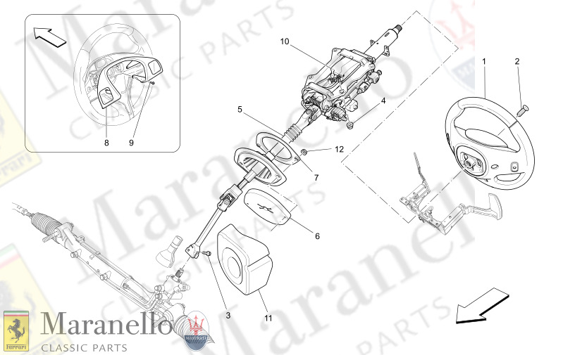 05.00 - 1 STEERING COLUMN AND STEERING WHEEL UNIT