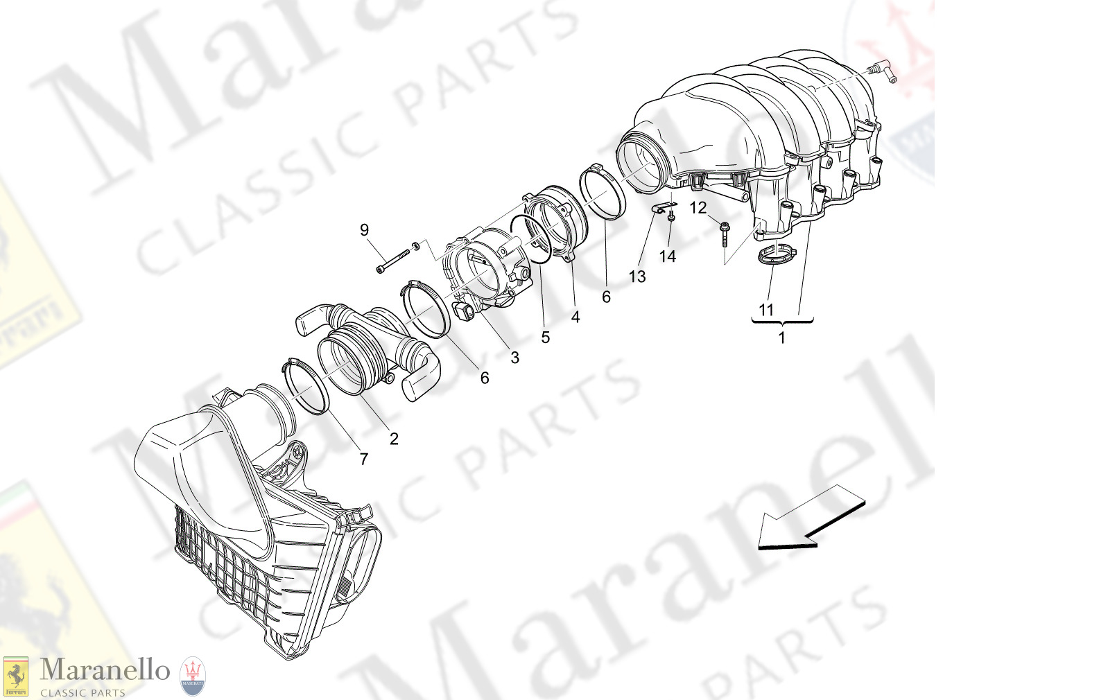 01.40 - 1 - 0140 - 1 Intake Manifold And Throttle Body