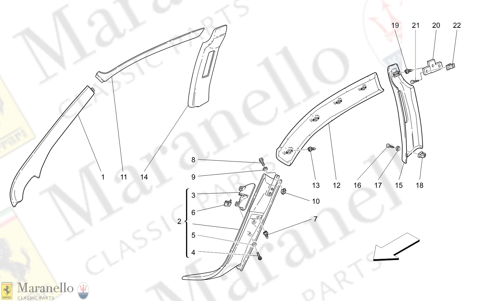 C9.44 - 11 - C944 - 11 Inner Trims