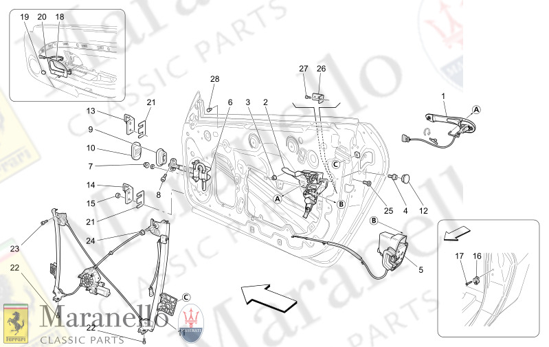 09.31 - 1 FRONT DOORS MECHANISMS      Available wi