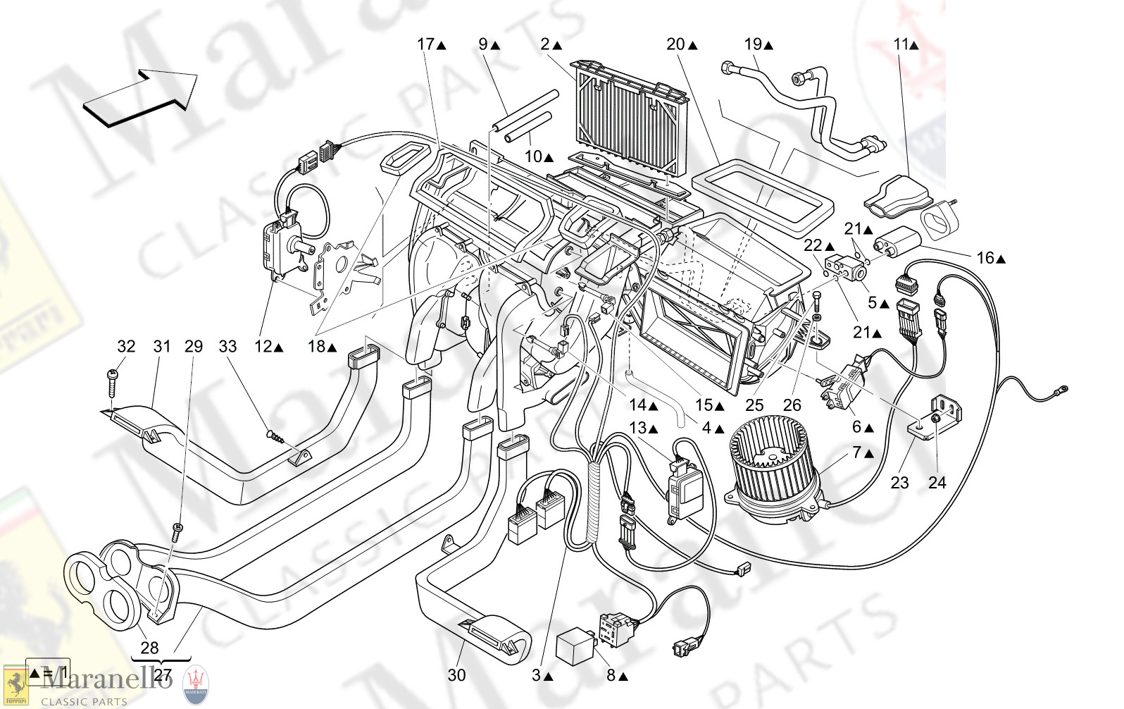 C8.41 - 11 - C841 - 11 A/C Unit: Dashboard Devices