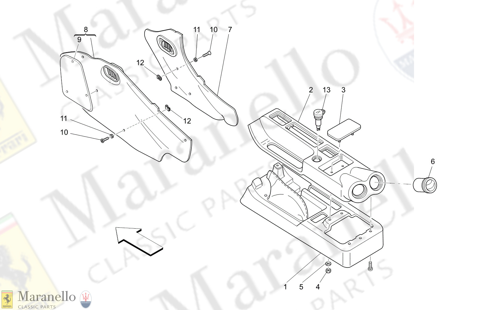 C9.51 - 11 - C951 - 11 Accessory Console And Centre Console