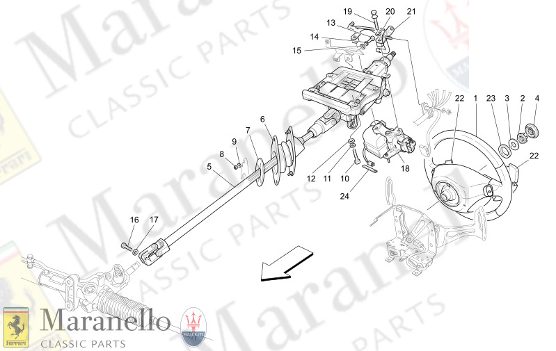 05.00 - 1 STEERING COLUMN AND STEERING WHEEL UNIT