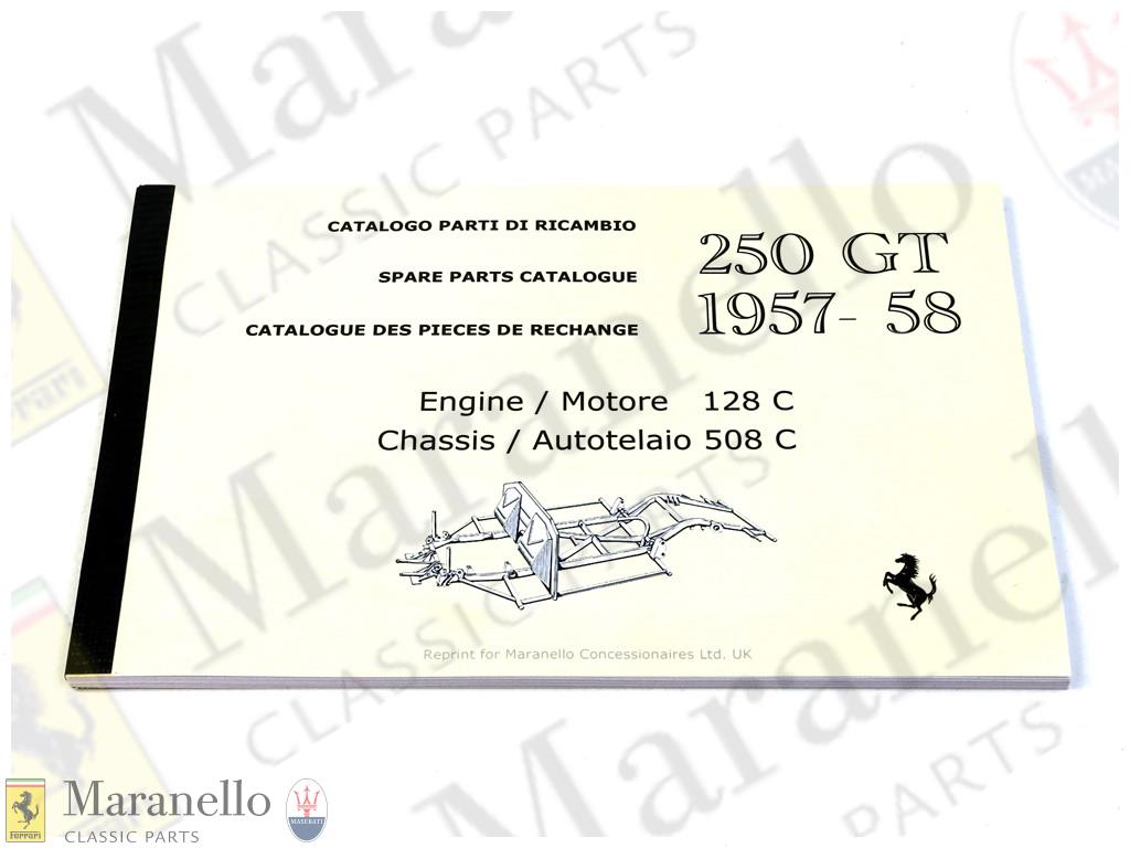 250GT 1957-58 Parts Catalogue 128C Engine 508C Chassis