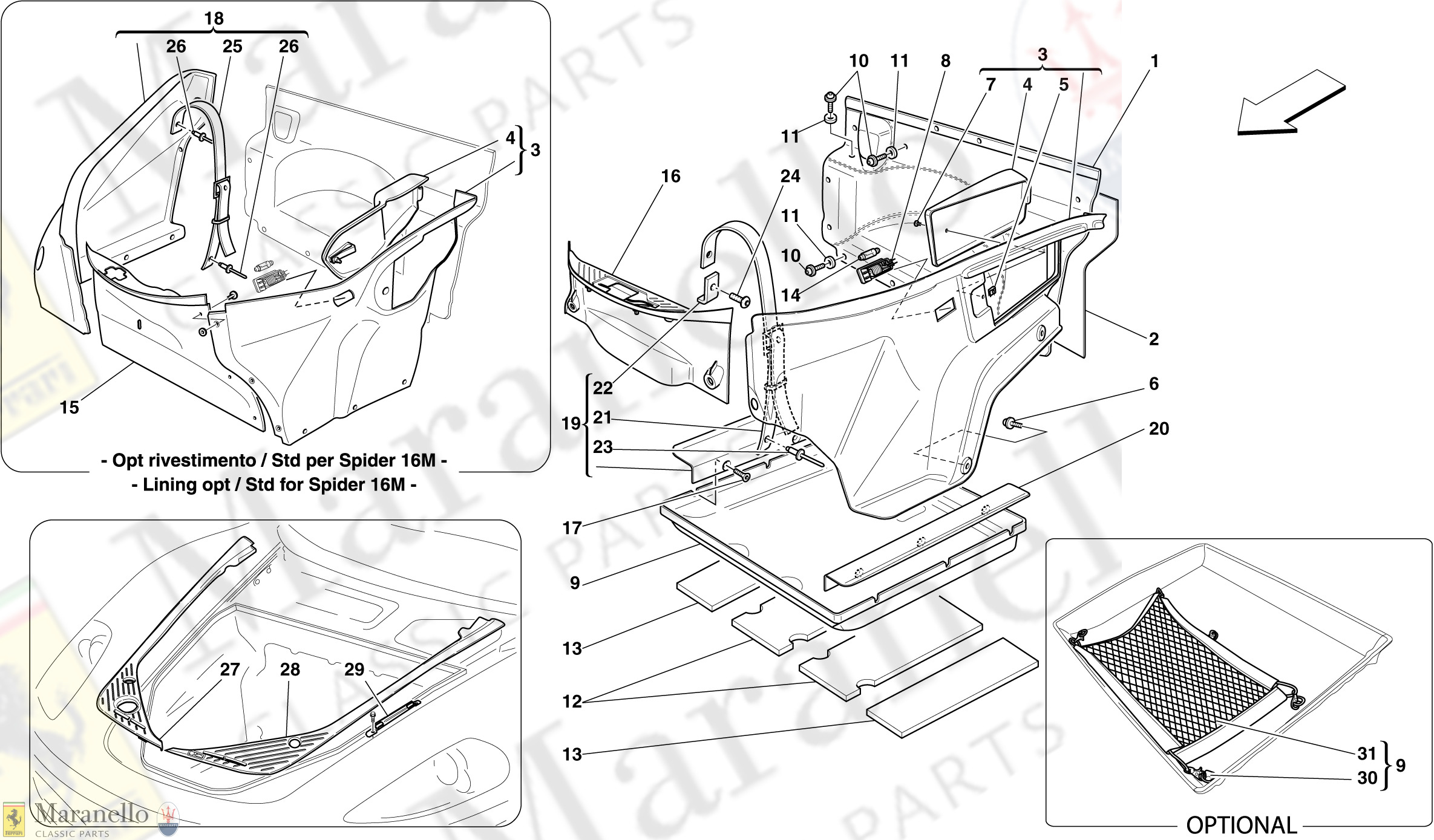 111 - Front Compartment Trim