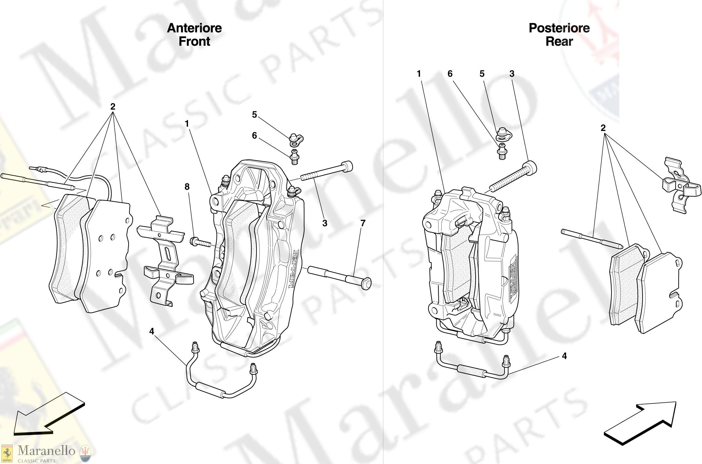 040 - Front And Rear Brake Callipers