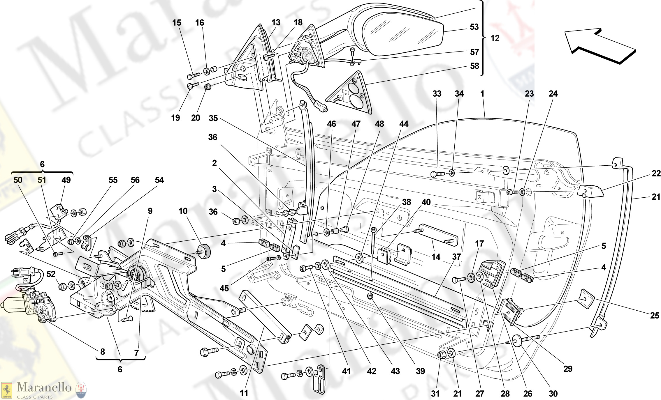 129 - Doors - Power Windows And Rear-View Mirror