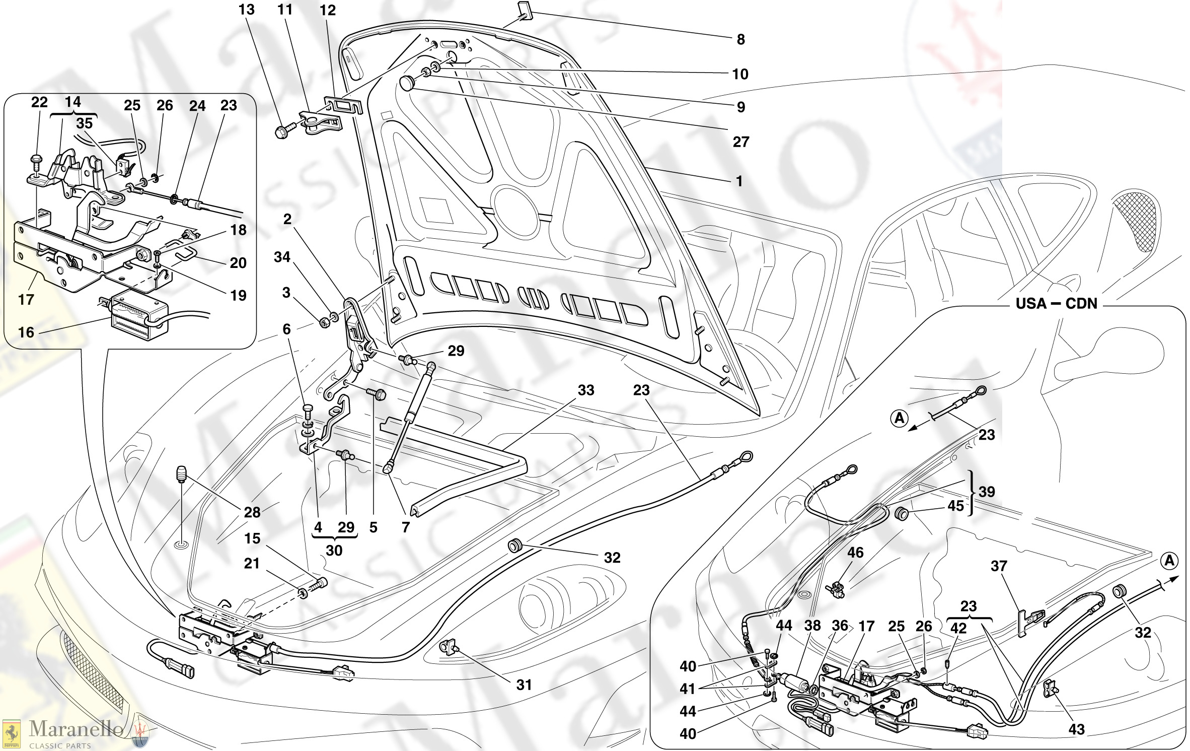 123 - Front Lid And Opening Mechanism