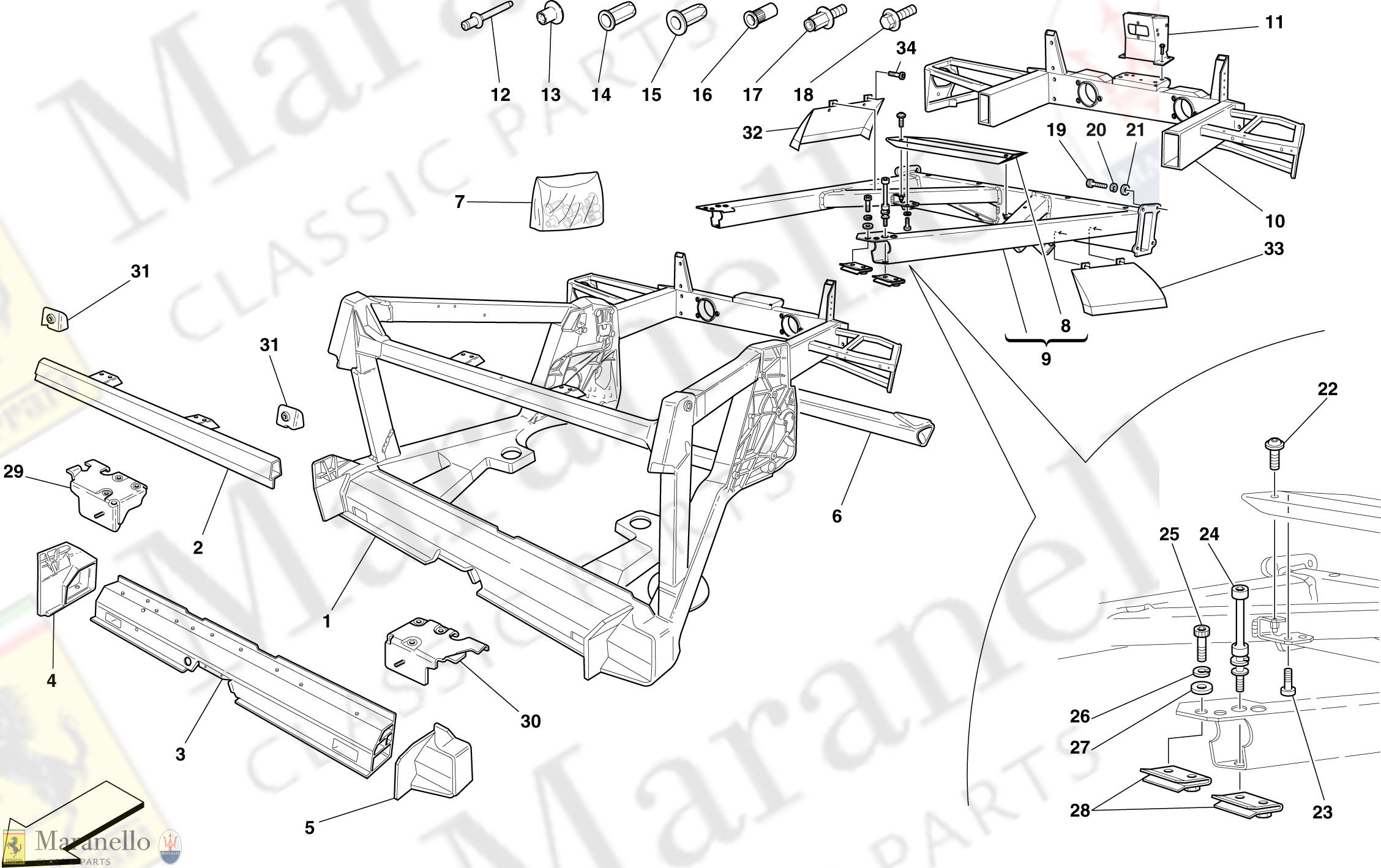 105 - Chassis - Structure, Rear Elements And Panels